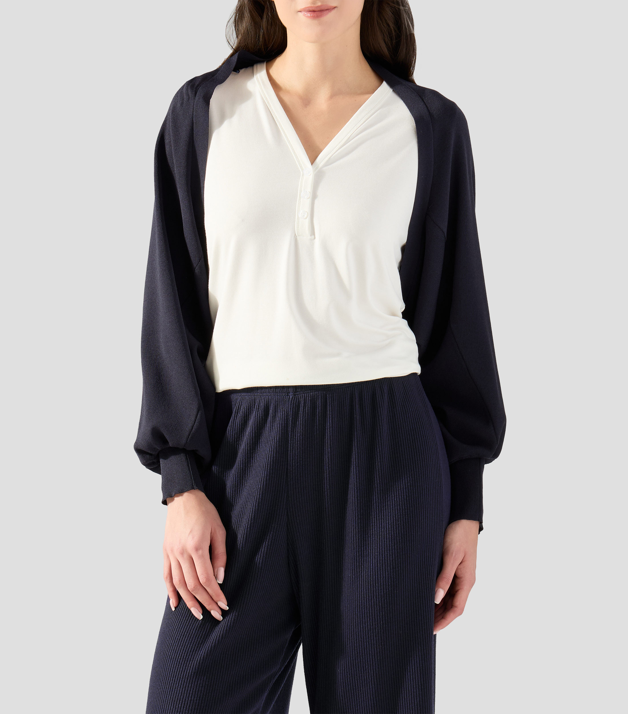 Torera abierta manga larga Mujer